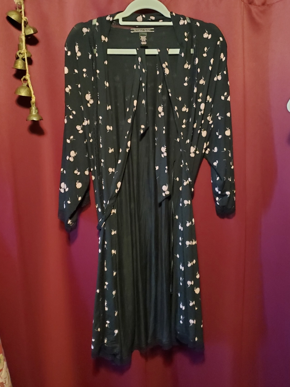 Victoria's Secret Black & Pink Floral Lounge Bundle Four Piece Set NWOT XL - Picture 5 of 16
